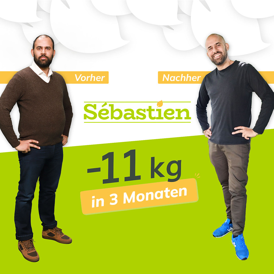 Sébastien hat in 1 Monat 6 Kilo abgenommen, mit der Hello Diet Methode